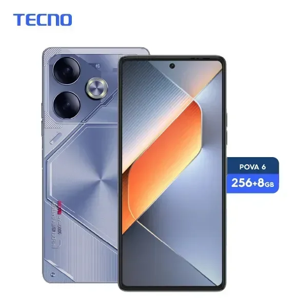 Pantalla Celular Tecno Pova 6 8gb Ram 256gb Rom Interstellar Blue - Stock disponible - Electrónica
