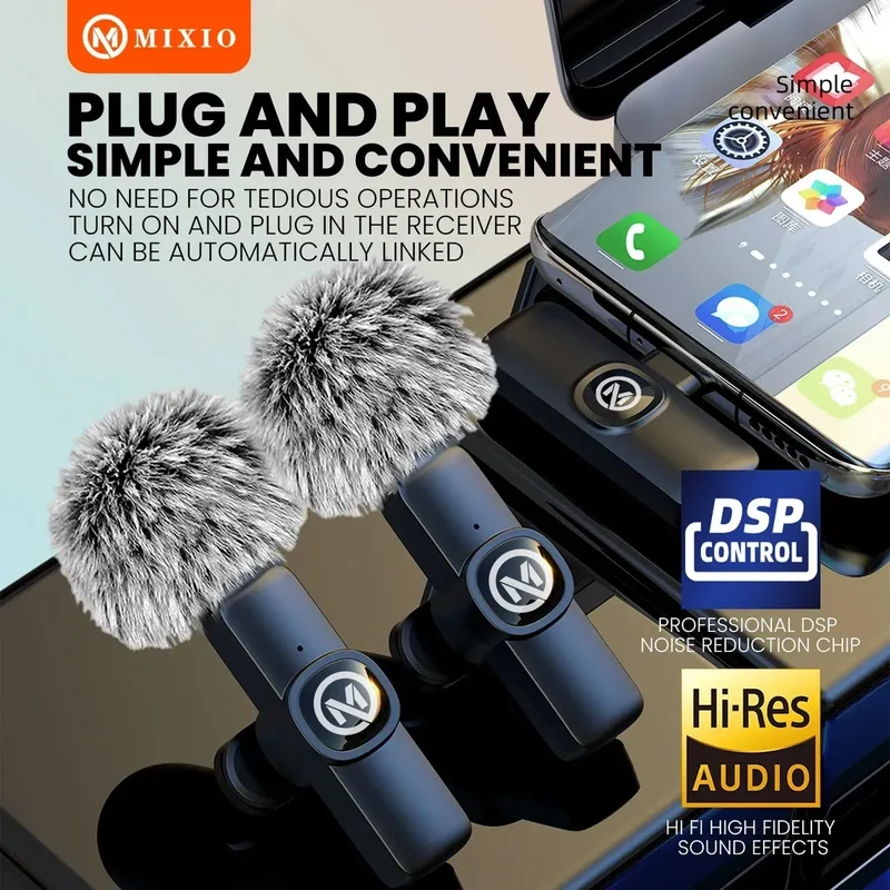 Microfono Micrófonos Inalámbrico Solapa Mixio-w14 Tablet Celular X2u - Stock disponible - Electrónica