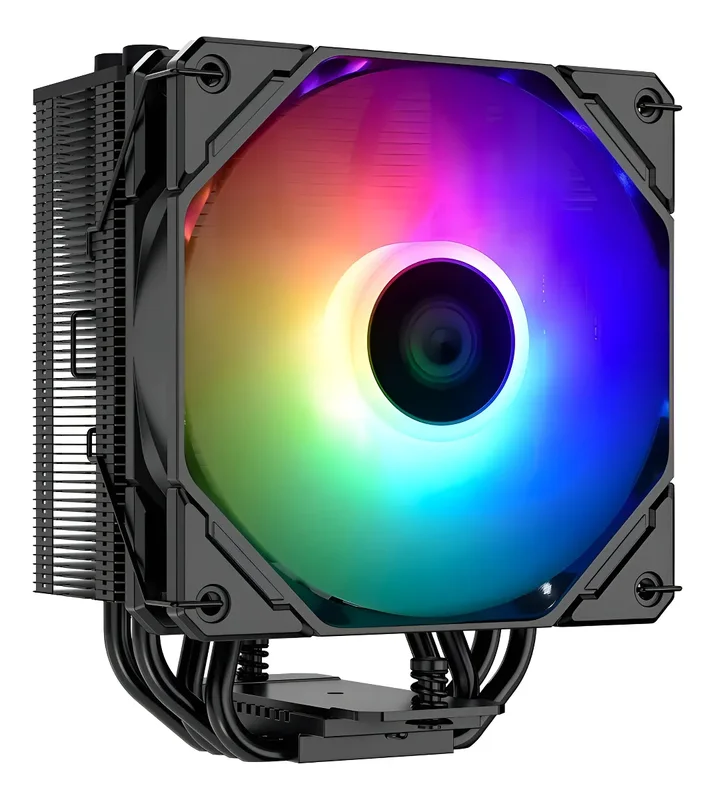 Cooler Cpu Id-Cooling Se-224-XTS ARGB 220W Tdp Negro | Compatible AMD Ryzen AM4 AM5 Intel LGA1851 1700 1200 1151 1150 1155 1156 | Fan 120mm PWM 4 Pines Antivibración - Stock disponible - Electrónica