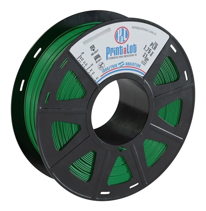 Filamento Para Impresoras 3d Printalot Pla X 1kg Aditivado Color Verde - Stock disponible - Productos para Mascotas