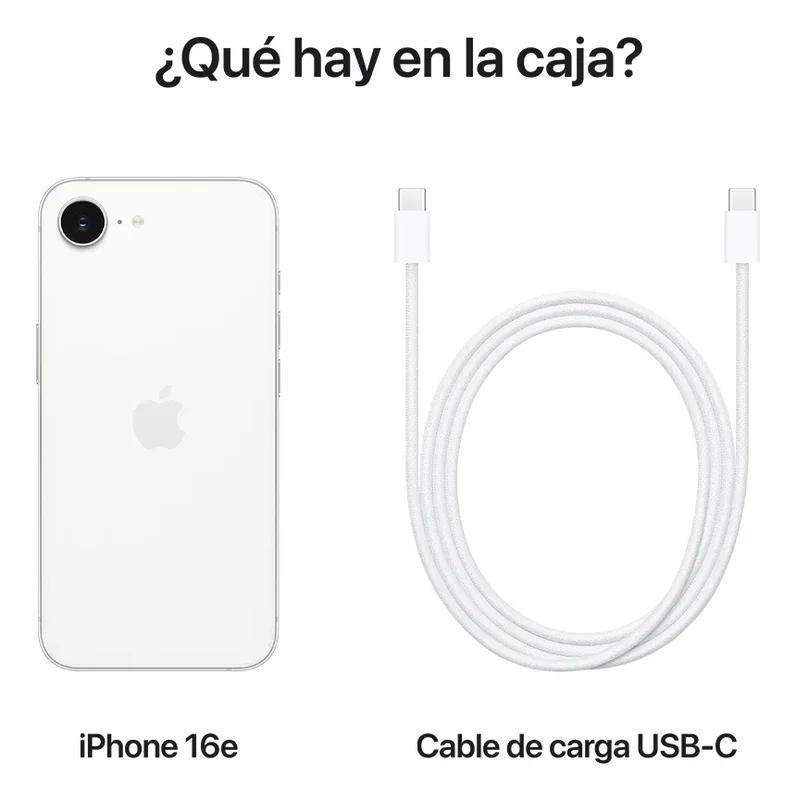 Pantalla Apple iPhone 16e (128 Gb) - Blanco - Distribuidor Autorizado - Stock disponible - Telecomunicaciónes