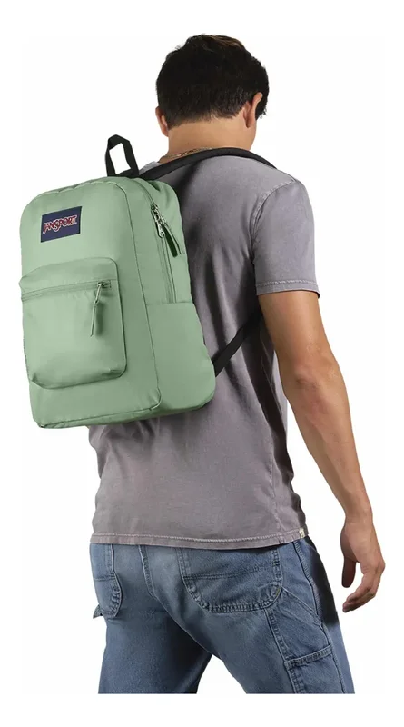 Poliester Mochila Jansport Cross Town Urbana 26l Lts Colores Poliéster Color Loden Frost - Stock disponible - Electrónica