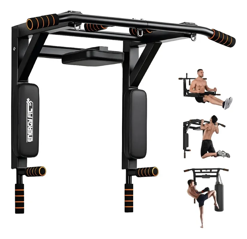 Barra Dominadas Pared Desmontable 300kg Reforzada Energy Fit Acero - Stock disponible - Productos para Mascotas