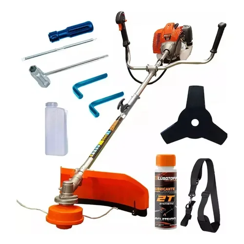 Corte Desmalezadora Motoguadaña A Explosion Naftera 52cc 2,2hp Pideweb Brd-52 Bordeadora Carretel Con Tanza Cuchilla Y Accesorios Uso Profesional - Stock disponible