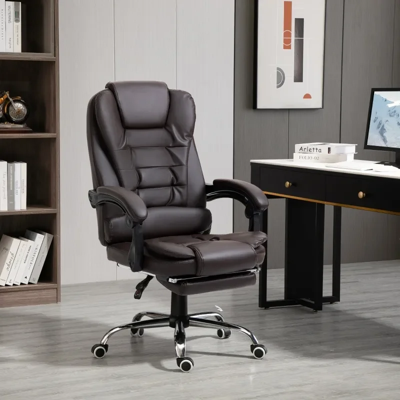 Altura Silla Sillon Gerencial Ejecutiva De Escritorio Oficina Reclinable Giratoria Con Apoya Pies Cuero Sintetico Color Negro - Stock disponible - Electrónica