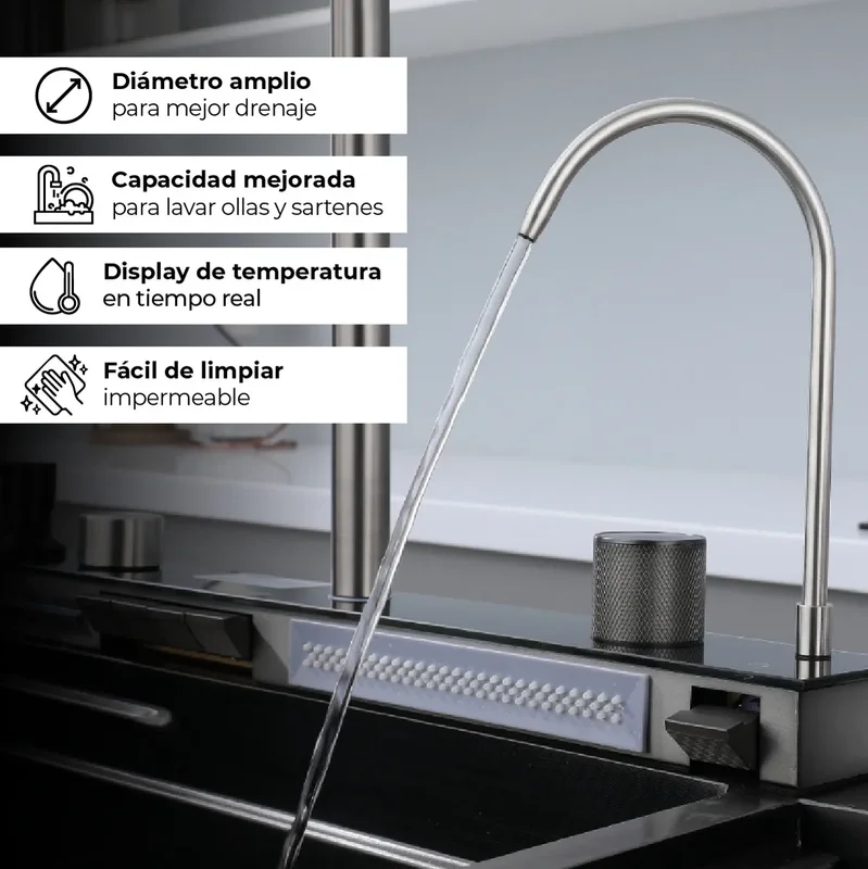 Bacha De Cocina Inteligente Doble De Acero Inoxidable Con Escurridor Incluido - Stock disponible - Productos para Mascotas