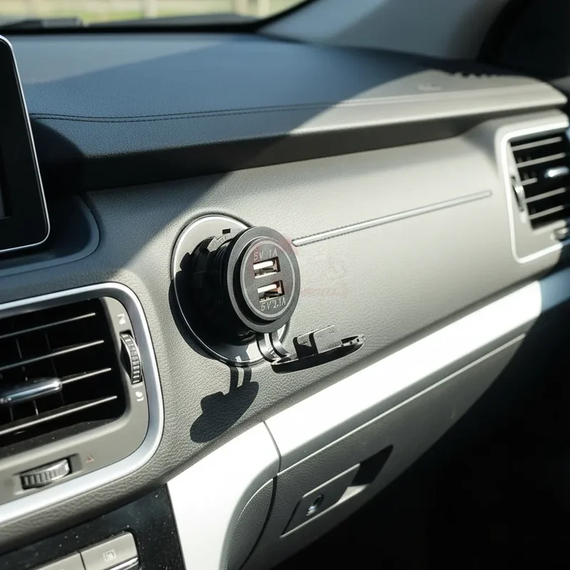 Cargador Toma Usb Doble Para Embutir Auto 12 24v Moto 4x4 ATPRO Color Negro - Stock disponible - Productos para Mascotas