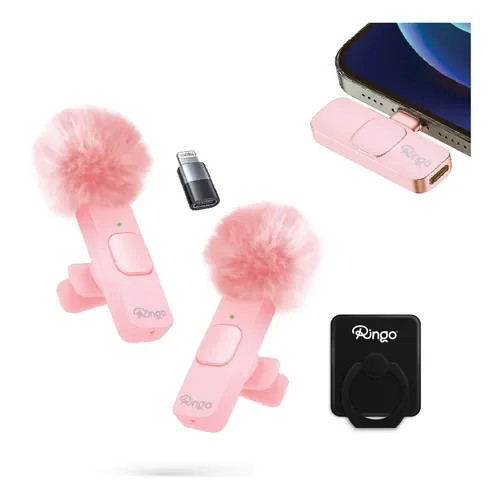 Micrófono Inalámbrico Ringo x2 C/ Cubreviento Receptor USB-C y Adaptador Lightning - Stock disponible - Electrónica