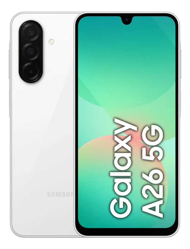 Samsung Galaxy A26 8 GB + 256 GB 5G White - Stock disponible - Electrónica