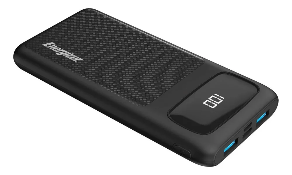 Usb Power Bank Energizer Cargador Portatil Ultimate Powerbank 10000mah Con Visor Lcd Color Negro - Stock disponible - Electrónica