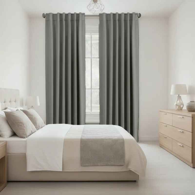 Cortina Blackout Textil 2 Paños 1,40 X 2,20 Presilla Oculta - Stock disponible - Electrónica