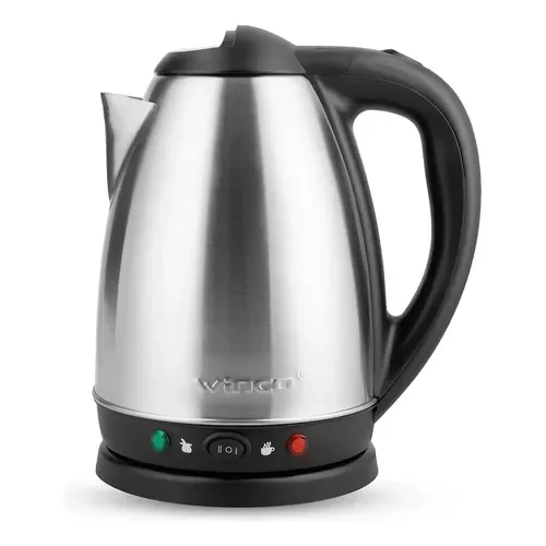Pava Eléctrica Winco Con Corte Para Mate W1702 Acero Inoxidable 1.8L - Stock disponible