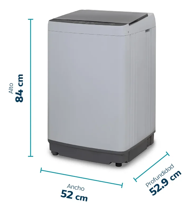 Lavado Lavarropas Automático Carga Superior Philco 5.5 Kg 750 Rpm Gris - Stock disponible - Electrodomésticos