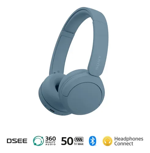 Auriculares Sony Bluetooth Inalámbricos Wh-ch520 Azul - Stock disponible - Electrónica