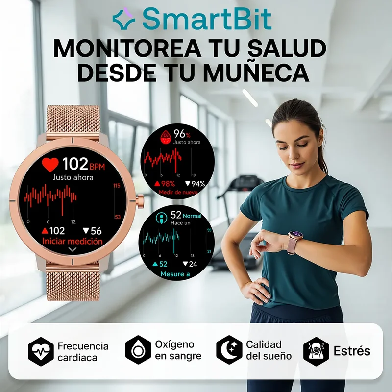 Reloj Inteligente Mujer Sumergible Smartbit G2 Pro Rosa Gps Satelital Integrado Sumergible 100 Metros - Stock disponible - Electrónica