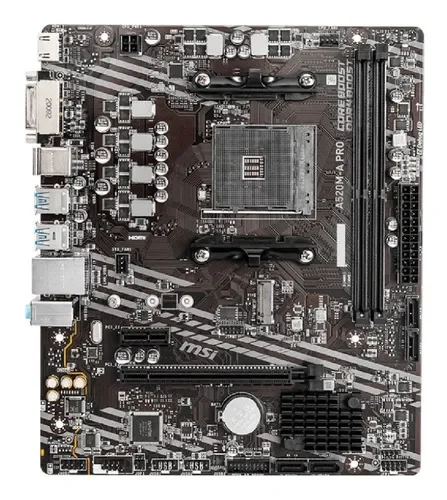 Memoria Motherboard Msi A520m-a Pro Am4 Ddr4 3ra Y 5ta Gen Color Negro - Stock disponible - Electrónica