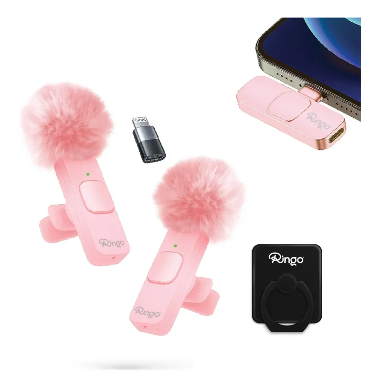 Micrófono Inalámbrico Ringo x2 C/ Cubreviento Receptor USB-C y Adaptador Lightning - Stock disponible - Electrónica