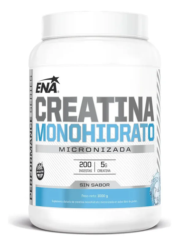 Creatina Monohidrato 1 Kg Ena Sport Micronizada Sin Sabor - Stock disponible - Salud y Belleza