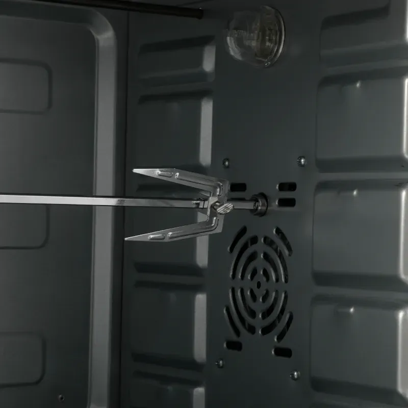 📺 Horno Eléctrico Smartlife Convección Spiedo 50 L 6 Funciones - Electrodomésticos