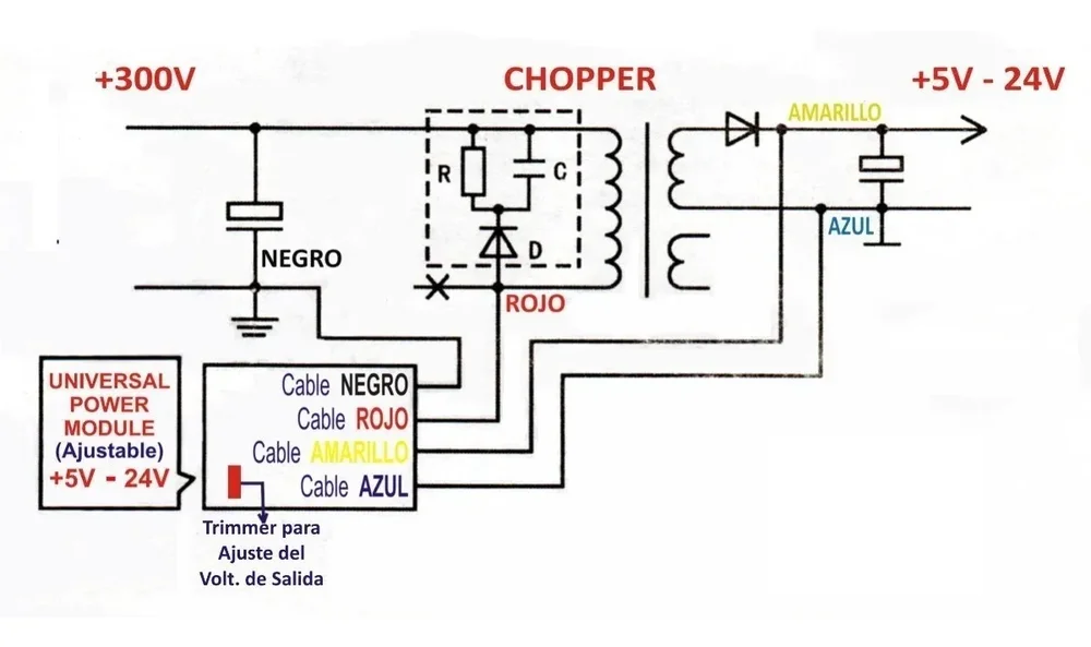 Modulo Oscilador Potencia Universal Fuente Tv Led - Pack X5 - Stock disponible - Electrónica