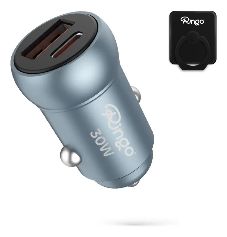 Carga Cargador De Auto Ringo 30w Ultra Rápido Usb-c - Stock disponible - Electrónica