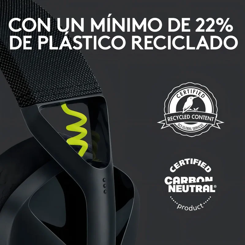 Auriculares Gamer G435 Logitech G Wireless Gaming Headset Color Negro/Amarillo fluorescente - Stock disponible - Electrónica