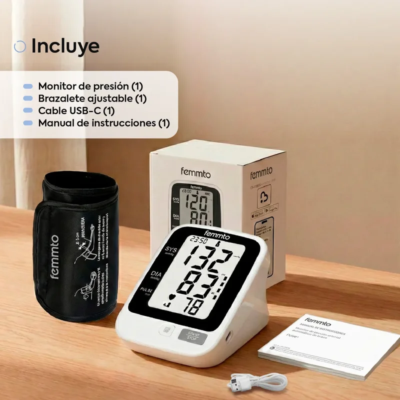 Bateria Tensiometro Digital De Brazo Batería Recargable Usb Aparato Para Medir Presion Arterial Medidor Automatico Femmto - Stock disponible - Productos para Mascotas