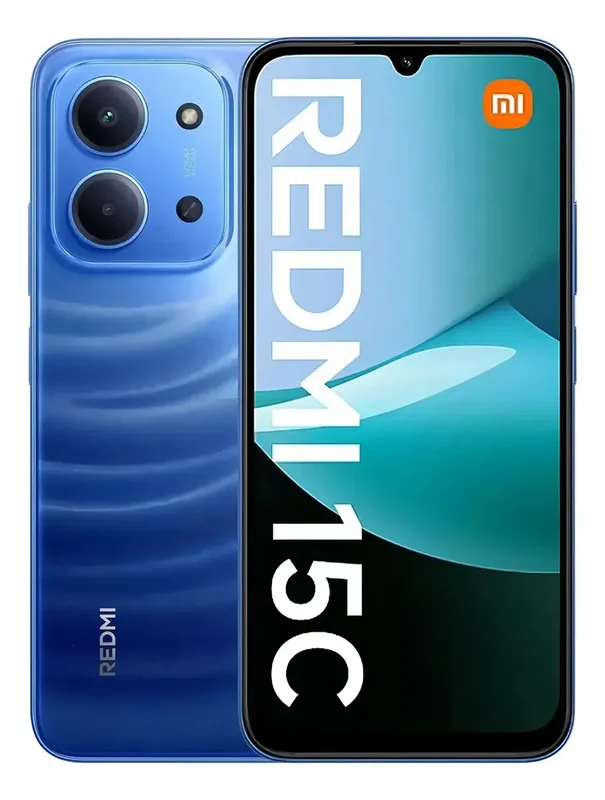 Pantalla Redmi Xiaomi 15c 128 GB con 50 megapíxeles E 6000 mAh, azul - Stock disponible - Telecomunicaciónes