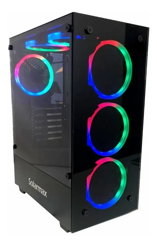 Gabinete Pc Super Gamer Vidrio Templado 6 Coolers Rgb - Stock disponible - Electrónica