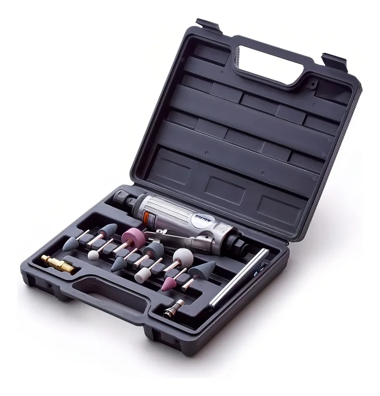Amoladora Recta Neumatica Bremen® Kit 16 Pz Matriceria Torno - Stock disponible - Herramientas