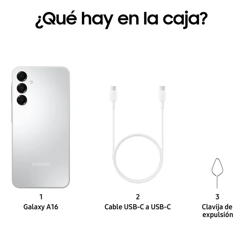 Celular Samsung Galaxy A16 128 GB 4 GB de RAM 6.7" Gris - Stock disponible - Electrónica