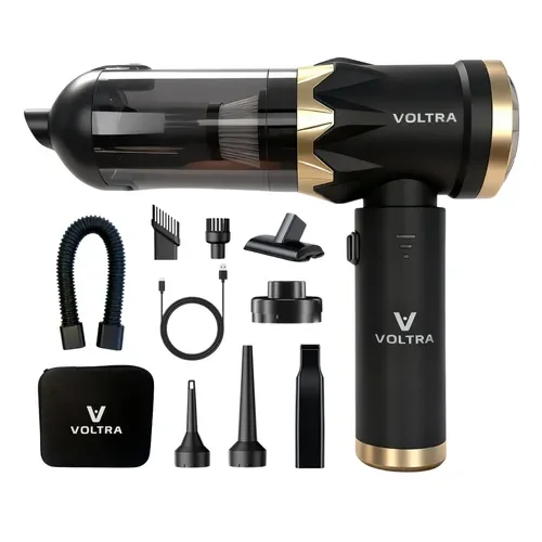 Aspiradora Sopladora 3 en 1 Voltra Black Edition Inalámbrica 450ml - Stock disponible - Vehículos