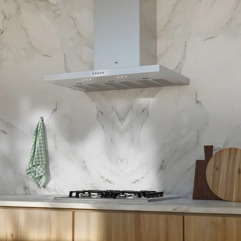 Extractor purificador de cocina TST Nihuil ac inox de pared 600mm x 40mm x 510mm plateado - Stock disponible - Electrónica