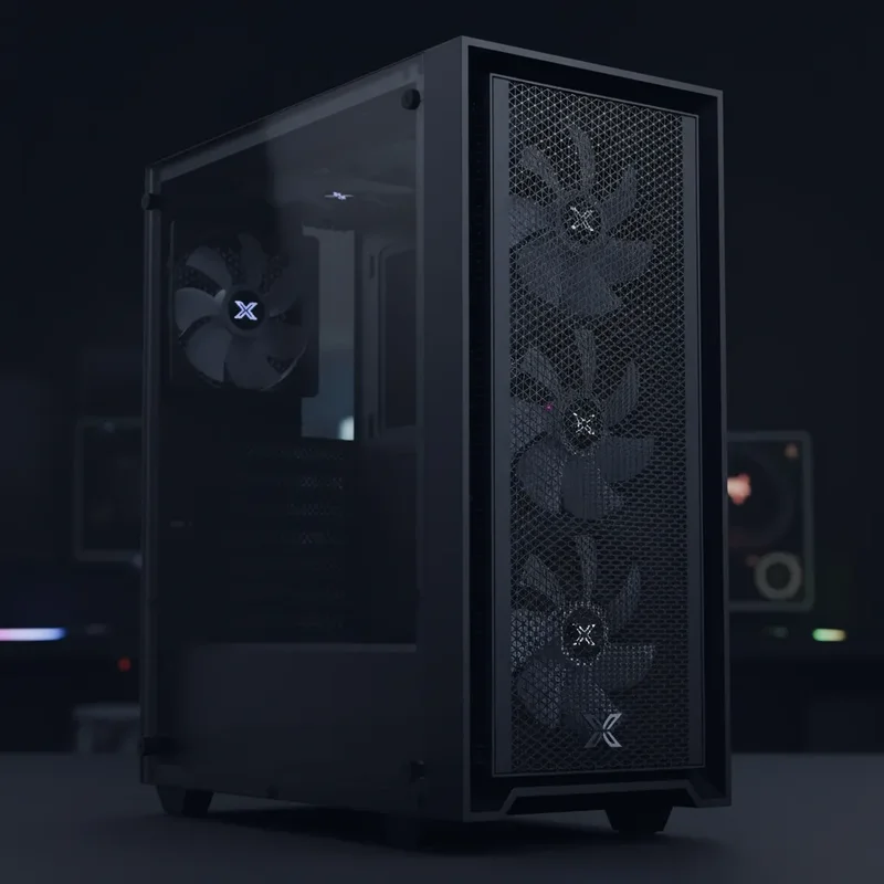 Gabinete Gamer Xigmatek Pucara X ATX Negro 6 Ventiladores USB Vidrio - Stock disponible - Electrónica