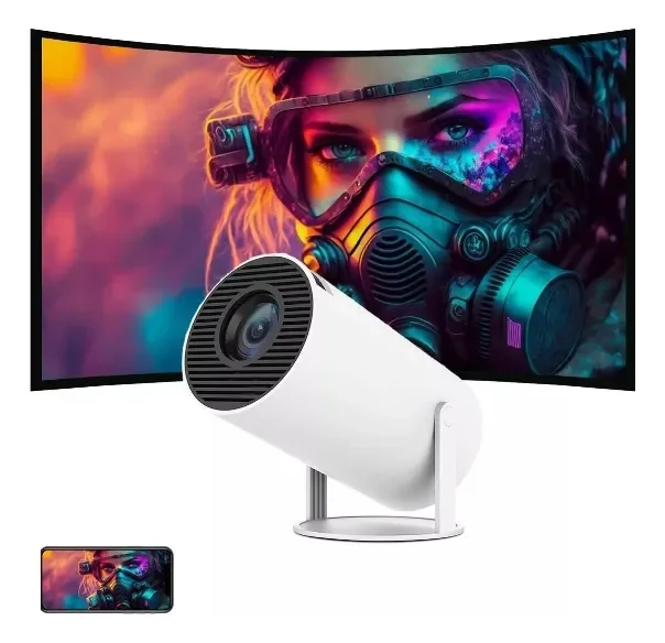 Proyector mini ULTRAHD HY-300 8000lm blanco - Stock disponible - Electrónica