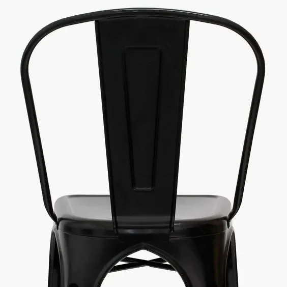 Asiento Sillas de Comedor HDC Group Tolix 4 Unidades Metal Negras Apilables Exterior - Stock disponible - Electrónica