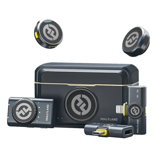 Microfono Micrófono Inalámbrico Solapa Hollyland Lark M2 Para Combo Color Negro - Stock disponible