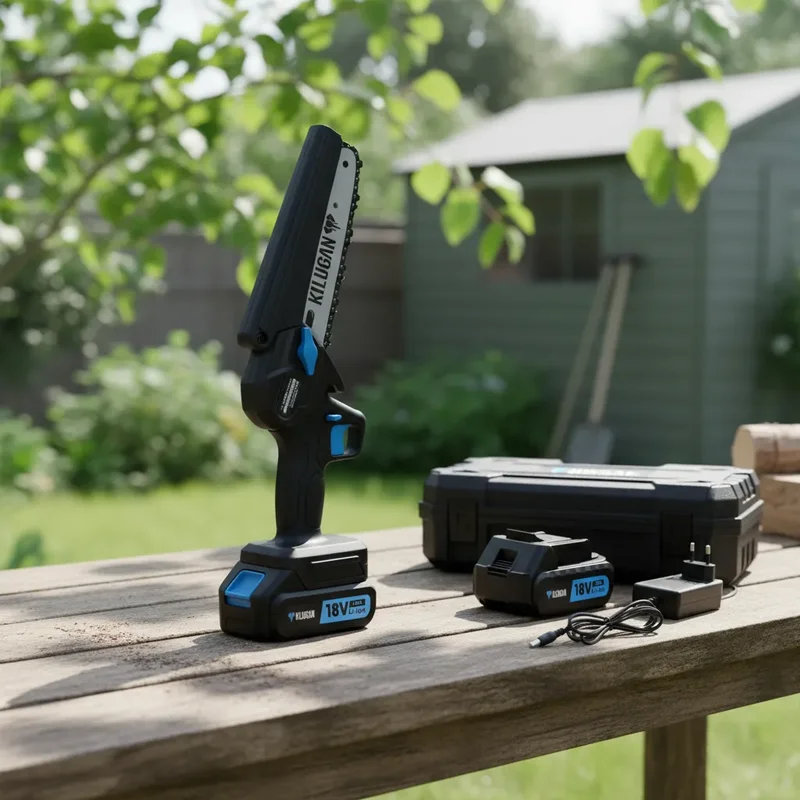 Bateria Mini Motosierra Eléctrica Portátil Con 2 Baterias Cargador Klugan + Maletin - Stock disponible - Electrónica