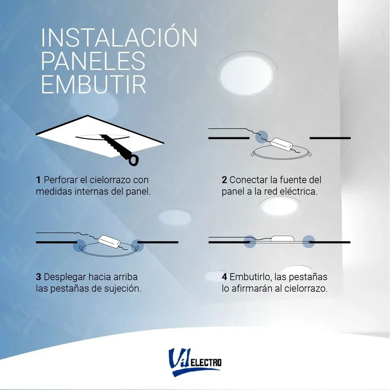 Panel Plafon Led Embutir 18w Redondo Blanco Circular Techo - Stock disponible - Electrónica