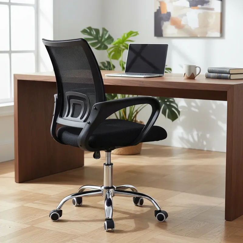 Silla de Oficina Shremwood 810GF Giratoria Ergonómica Negra de Malla - Stock disponible - Electrónica