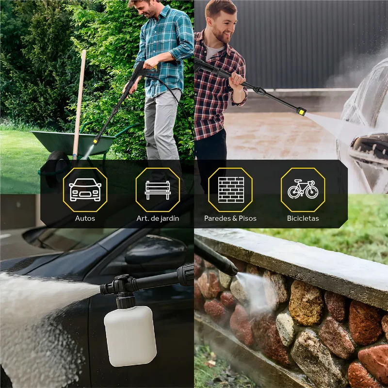 Hidrolavadora Electrica Trent Hlt203 Alta Presion 1600 Psi 110 Bar Con Accesorios - Stock disponible - Construcción