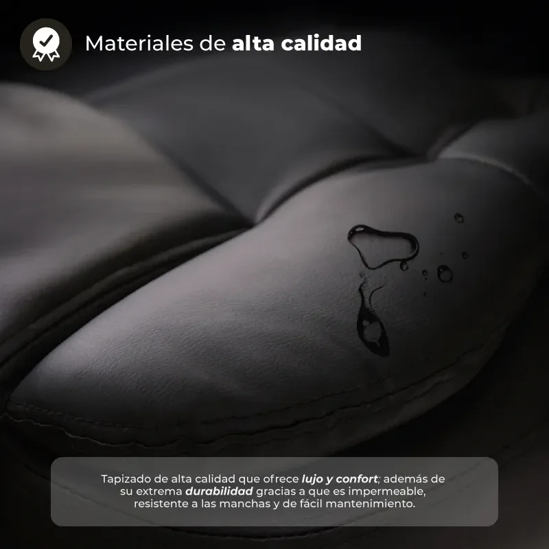 Altura Silla Sillon Gerencial Ejecutiva De Escritorio Oficina Reclinable Giratoria Con Apoya Pies Cuero Sintetico Color Negro - Stock disponible - Electrónica