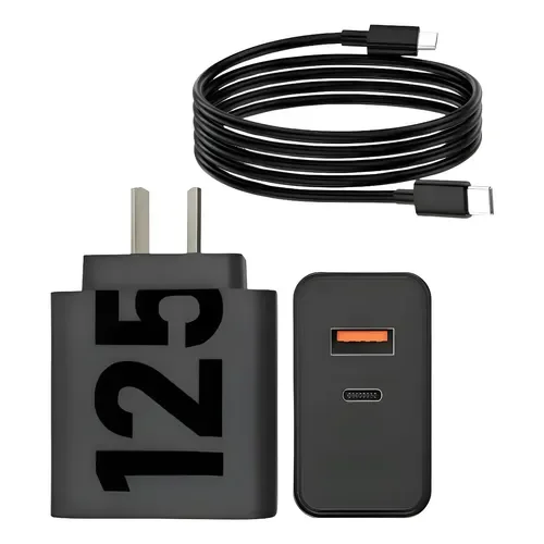 Cargador Super Rápido 125w Tipo C Para Samsung Motoro Xiaomi Negro - Stock disponible - Productos para Mascotas