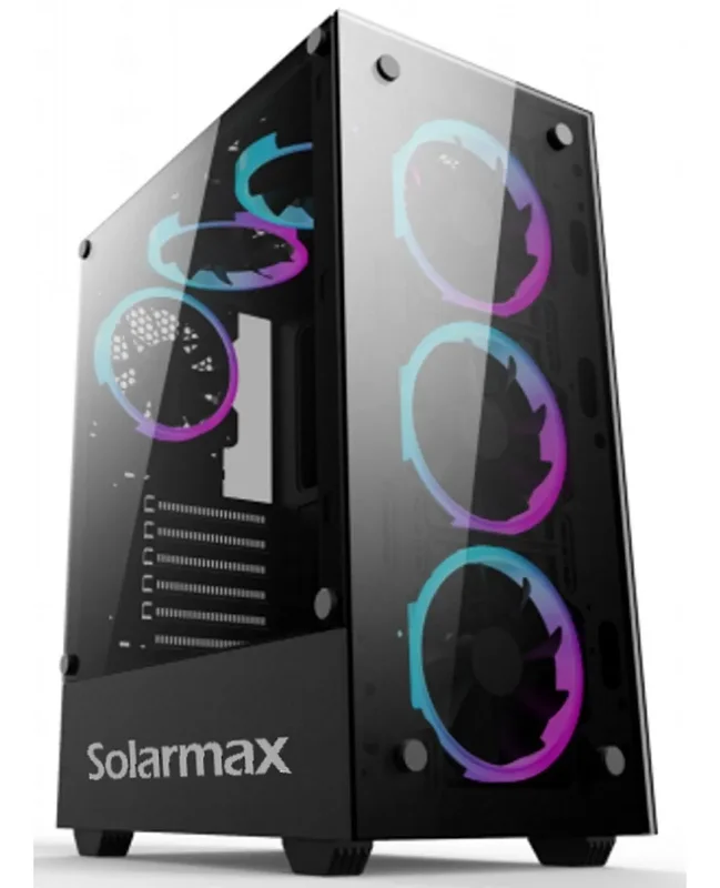 Gabinete Pc Super Gamer Vidrio Templado 6 Coolers Rgb - Stock disponible - Electrónica