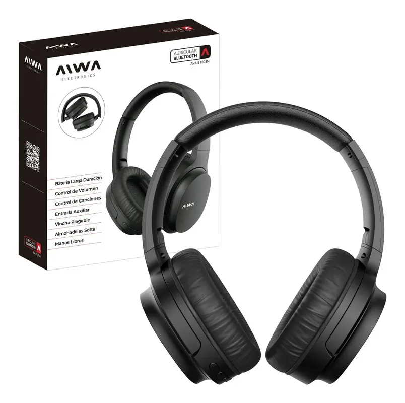 Auriculares inalámbricos Aiwa AW-BT301 negro - Stock disponible - Electrónica