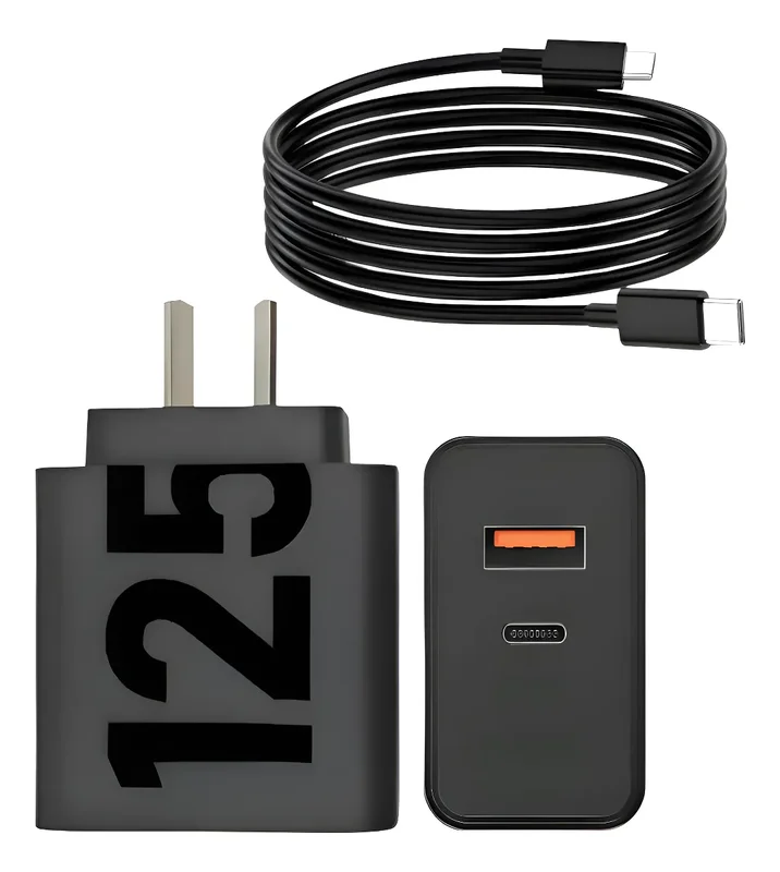 Cargador Super Rápido 125w Tipo C Para Samsung Motoro Xiaomi Negro - Stock disponible - Productos para Mascotas