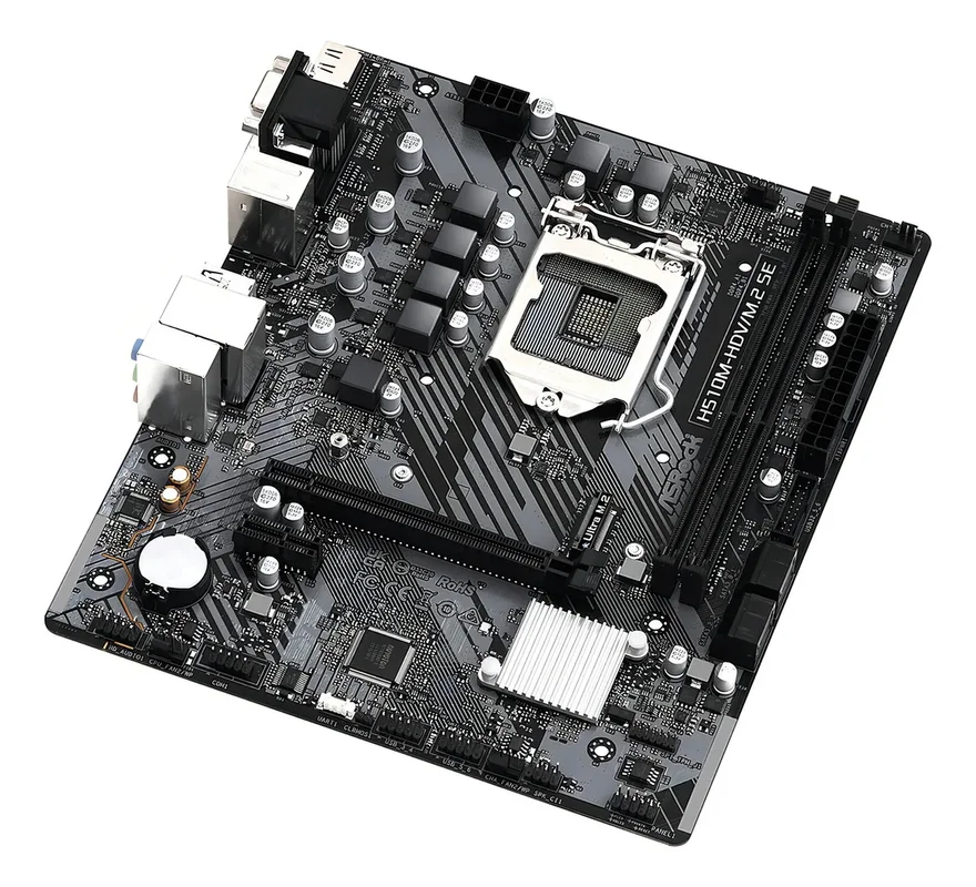 Placa Madre ASRock H510M-HDV/M.2 SE Intel DDR4 LGA1200 Micro ATX - Stock disponible - Electrónica