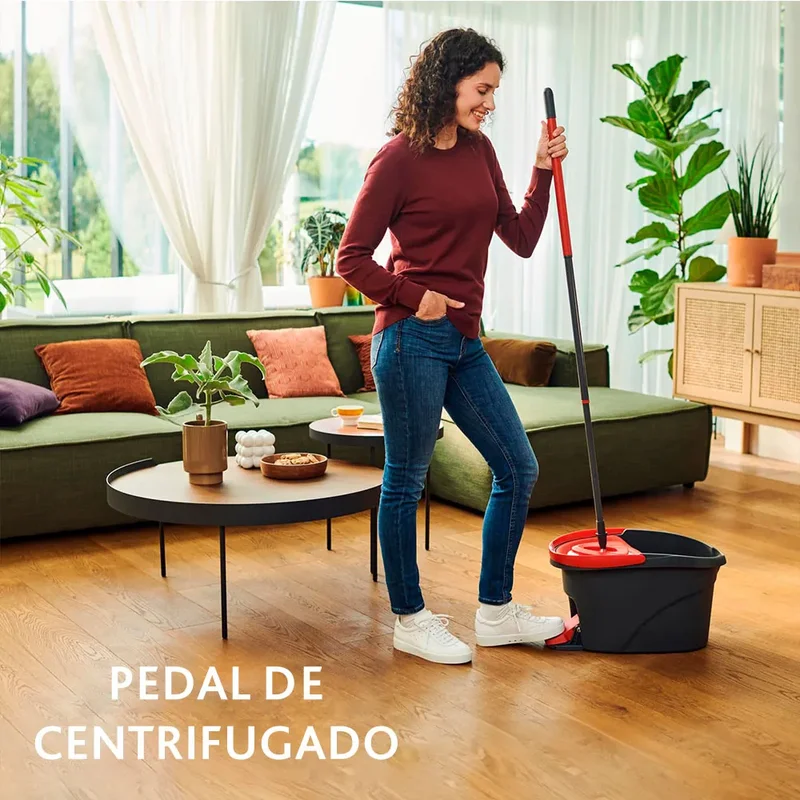 Trapeador Microfibra, Cubeta con Pedal Vileda Easy Wring - Stock disponible - Construcción