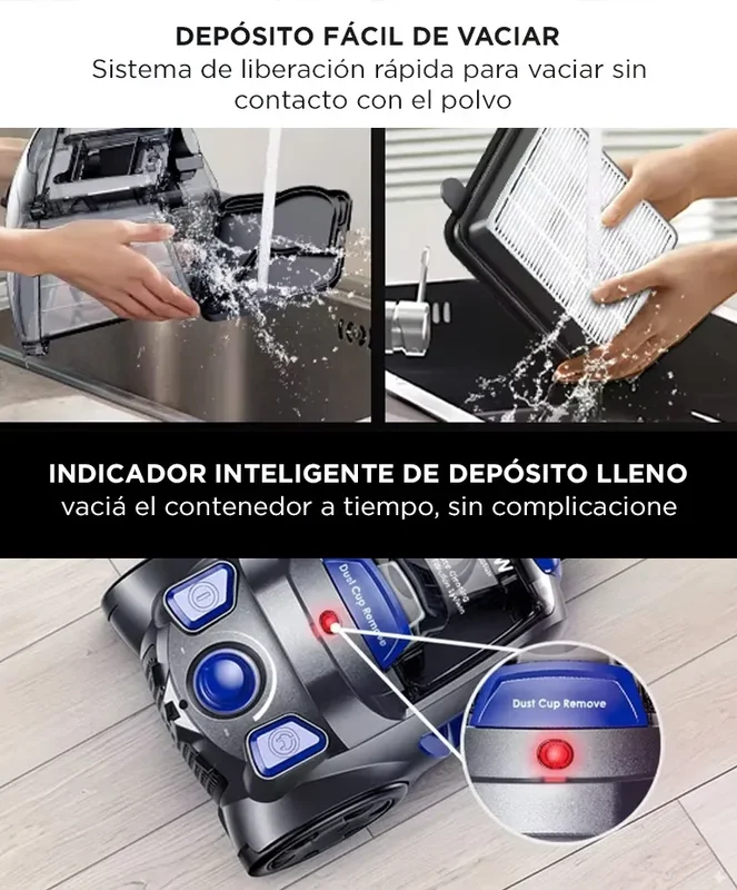 Aspiradora Ciclónica Gadnic 2000w Filtro Lavable Rebobinado Automático De Cable - Stock disponible - Productos para Mascotas