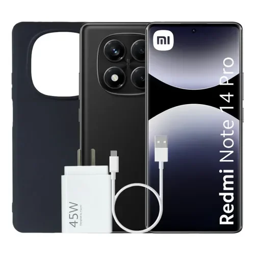 Camara Celular Xiaomi Redmi Note 14 Pro 256gb 8gb ram negro potente cámara avanzada - Stock disponible